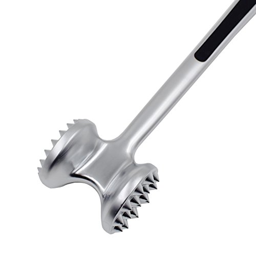 Küchenhelfer,Fleischhammer mit Griffe,Edelstahl Steakhammer,Fleischklopfer aus Edelstahl guter Fleischhämmer Steakhammer - 2