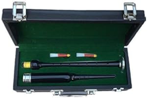 TARTAN CITY Gran gaita escocesa de práctica, palisandro, con maletín rígido de transporte + 2 cañas