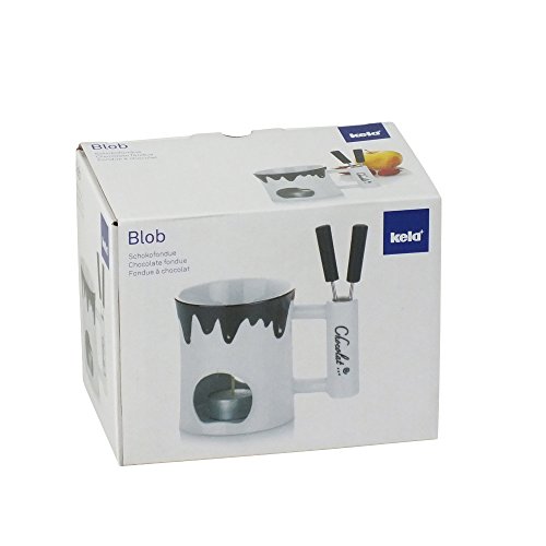 Keck & Lang GmbH 66486 Schokoladenfondue-Set, Porzellan, 3-tlg., 2 Personen, Blob, 125 ml - 5