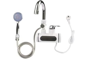AMAPOLAS Riscaldatore Istantaneo Acqua Calda Rubinetto Elettrico per Doccia,Cucina,Bagno con Display Della Temperatura e Senza Serbatoio Con Attacco A Muro - modello e colori casuali