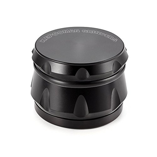 Schleifer - Brecher Trommel 2,5 Zoll 4 Stück TabakGewürz, Kräuter Schleifer mit Pollenfänger Magnetische TOP