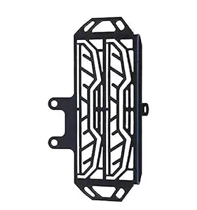 Zimba Steel Motorcycle Bike Radiator Guard Protector Grill for Bullet Himalayan(Black)