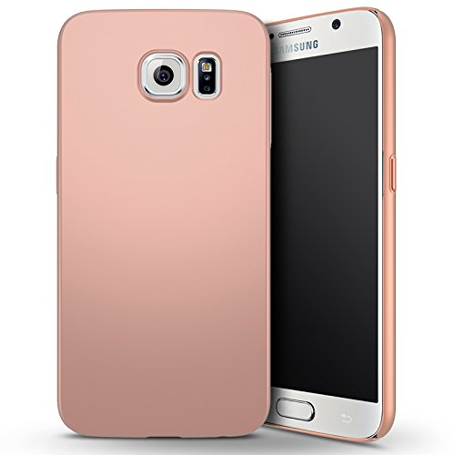 Qissy Carcasa Samsung Galaxy S7  Ultra Ligero Suave Sedoso Pintura PC Funda Protectora de tel  fono Protective Case Cover para Samsung Galaxy S7 5 1    Oro Rosa 