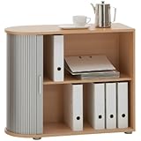 Aktenschrank mit Rollo - 120 cm x 60 cm - 2 Zwischenböden: Amazon.de