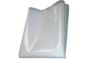 QVS Shop 4M X 6M Extra Thick Clear Polythene Sheeting 250Mu / 1000G Plastic Protect