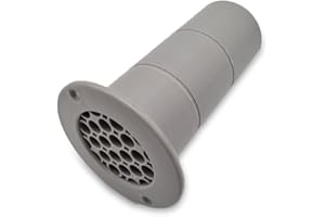 CampervanBits Campervan Accessories and Motorhome Accessories 120m/75m/35m Adjustable Gas Drop Vent in Grey for Campervan Conversion and Gas Locker Box