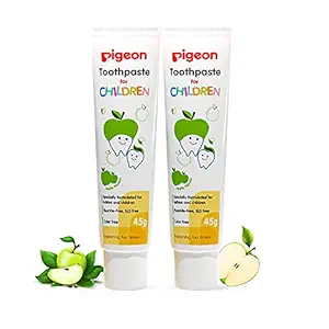 Pigeon Children Toothpaste, Apple (45g, Pack of 2)