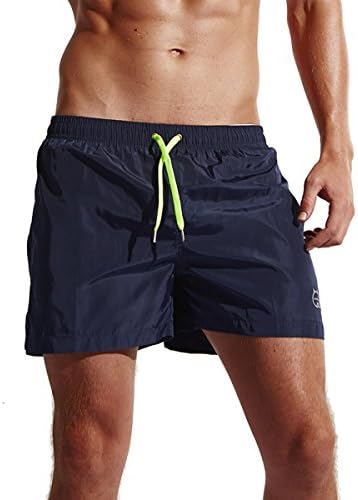 CHENHENG Mens Swim Trunks Beach Shorts Quick Dry Swim Shorts Swimwear for Surfing,Swimming,Watershorts (L Asia Tag XXL -Waist:31"-36", Dark Blue)