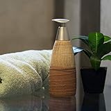 Era Of Décor Designer Ceramic Liquid Soap Dispenser, 1 Piece Shower Lotion, Gel, Conditioner, Liquid Shampoo Pump, Light Brown, Easter Gift