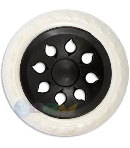 Roues De Rechange Pour Poussette PlusDearest - 1 Paire Avant (15,7cm) Ou Arrière (18,4cm) Ou Accoudoir - Caoutchouc Et Métal