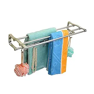 VANSI Stainless Steel Towel Holder/Aluminum Towel Rack for Bathroom/Towel Stand/Hanger/Bathroom Accessories (24 Inch)