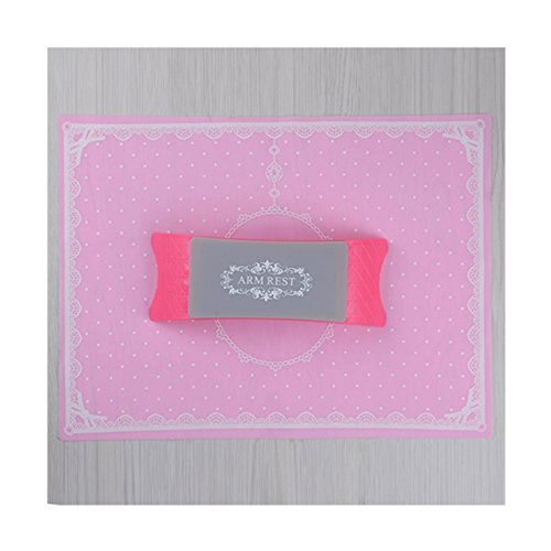 Born Pretty 2Pcs/set Silicone Nail Art Table Mat with Washable Arm Rest Hand Pillow Manicure Nail Art Tool
