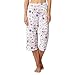 Gorgeous Dd+ Womens Grey Floral Cropped Pyjama Bottoms 8