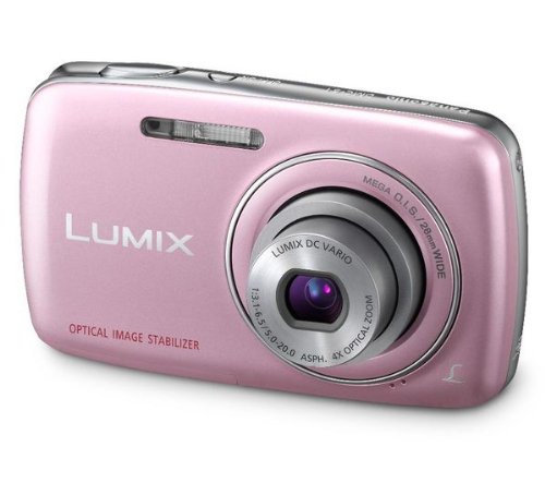 PANASONIC LUMIX DMC-S1 PINK,(SAME AS DMC-S3 BUT WITH 12.1MP) SUPER COMPACT DIGITAL CAMERA, 12.1MP, 2.7