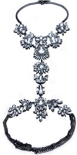 Gem Retro Vacation Body Chain,BlackChain-OneSize