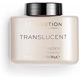 Makeup Revolution, Loose Baking Powder, Prolunga l'usura del trucco, Cipria fissante per il trucco, Traslucida, Per tutti i t