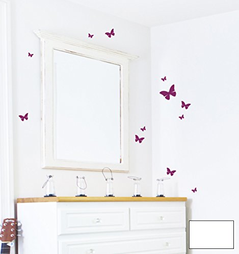 ilka parey wandtattoo-welt Adhesivo Decorativo para Pared Mariposa Mariposas Butterfly 12 Unidades m1650