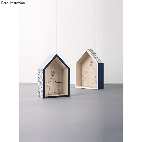Rayher 62696000 Holz Rahmen Häuser, FSC Mix Credit, 14x10x4cm+12,5×8,5x4cm - 5