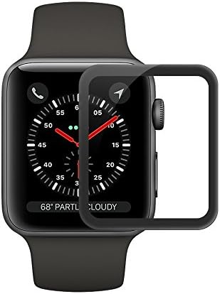 Apple iwatch Series 3 Screen Protector,Ecoye Premium Tempered Glass HD Screen Protectors for Apple Watch Series 3 with 9H Hardness Anti-Scratch Oleophobic Coating Anti-fingerprint[38MM]