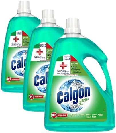 Calgon Gel Disinfettante Anticalcare Lavatrice, Hygiene+, 2,25l (Confezione da 3)