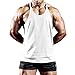 Produktbild Hanomes Herren KurzarmSommer Herren Mode Einfarbig Tank Top Lose Casual T-Shirt Basic Rundhals Tops atmungsaktives Ärmellos Sportshirt Optimal für Fitnessstudio Sport Fitness T-Shirt