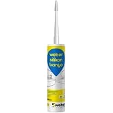 WEBER-Kararmayan, K&uuml;flenmeyen Antibakteriyel Banyo Silikonu (şeffaf) 280 Ml Silikon Banyo