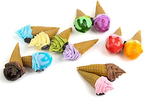 Artificial Ice Cream Small Realistic Display Plastic Decorative Lifelike Decor Fake Vegetable Home Party Festival Decoration Props