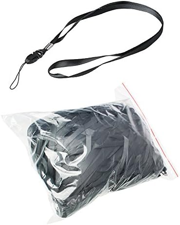 100 Pieces Black Neck Strap Lanyard AT100 Ideal for Name and ID Tags