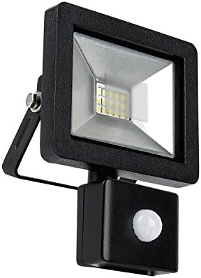 PowerSave New Updated Slimline 10w, 20w or 30w Ultra Bright LED Energy Saving Security Flood Light with Movement Detector PIR Sensor. (10w=100w)