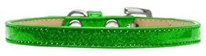 Mirage Pet Products Plain Ice Cream Dog Collar, Size 10, Lime Green