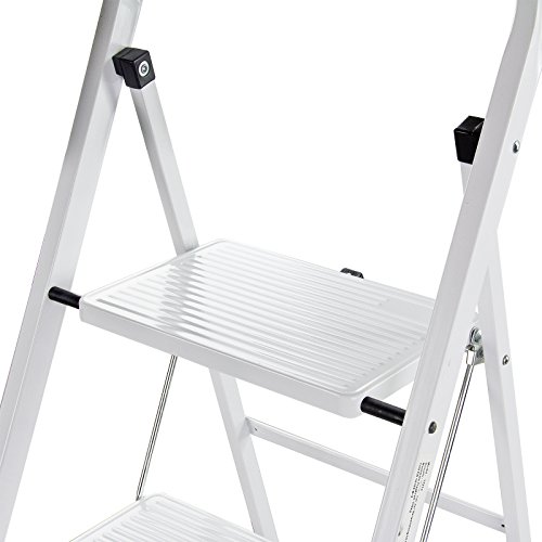DEMA Stahl Haushaltsleiter Klapptritt 4 Stufen - 3