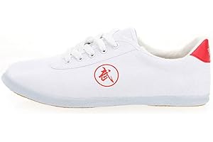 MENG Zapatos de Taewondo de Artes Marciales, Deportes Unisex Transpirables Karate Kung Fu Tai Chi Zapatos for niños Adolescentes Adultos (Color : White, Size : 40)