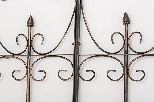 CLP Metall-Rankgitter FLIEDER, 150 x 100 cm, aus Eisen, im rustikalen Landhausstil, Stabstärke 1,5 cm bronze - 5