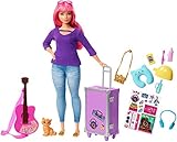 barbie puppen haare waschen Mit Daisy und ihrem von den Dreamhouse Adventures inspirierten Reiseset mit einem Kätzchen als Reisebegleitung, funktionierendem Gepäck, einer Gitarre und neun coolen Accessoires können kleine Abenteurerinnen um die Welt reisen