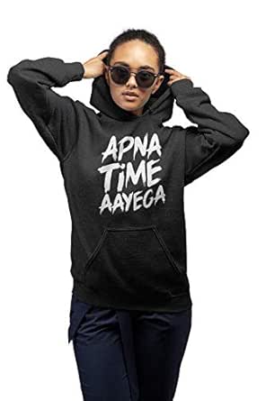 Apna time aayega hoodie for girls Clearance