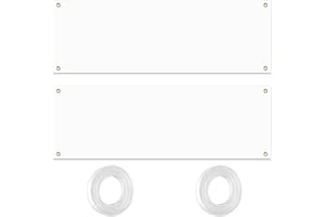 MIPIACE 2 Set Großes Leeres Banner Weißes Banner Selbst Gestalten Personalisiert Banner Blanko Lang mit Ösen für Geburtstag Jugendweihe Polyester Partybanner mit 10m Hängendem Seil für Partyfeiern 180x60cm