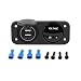 Produktbild Unitedheart LED-Voltmeter, 12-24V Dual-USB-Buchse Mount Kfz-Ladegerät-Adapter Blaue LED Digitalanzeige Voltmeter 2-Loch-Wasserdichte Auto Boot Marine Panel