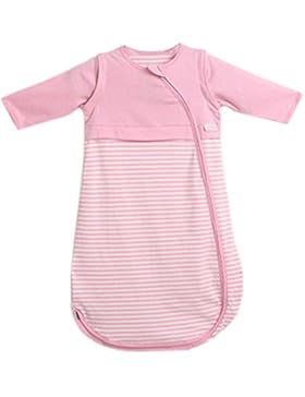 LETTAS Unisex Baby 100% Baumwolle Abnehmbare Lange Ärmel Schlafsack 0.5 TOG