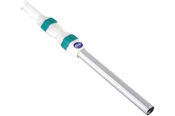 Gre 40014 - Perche télescopique en Aluminium de 3,6 mètres (3 Sections x 120 cm). Système Easy Clip.