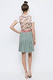 Krüger Damen Mini Dirndl Rike grün/rosa - 6
