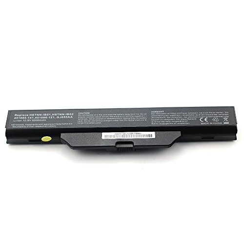 New Extended Replacement Laptop Battery compatible withHSTNN-IB51 HSTNN-IB52 HSTNN-IB55 HSTNN-LB51 HSTNN-LB52 HSTNN-OB52 HSTNN-OB62 HSTNN-XB51 HSTNN-XB52 N COMPAQ COMPAQ 610 Li-ion 6 Cell 10.8v 5200mAh/56wh 12 month guarantee. - 6