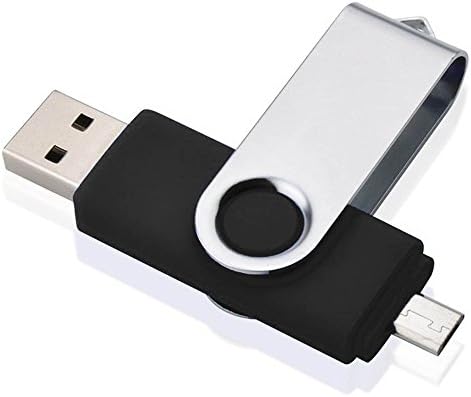 LIANGUK 32GB OTG(On the Go)Dual Port(Usb and Micro Usb) USB 2.0 Flash Drive Memory Stick Pen Drive for Android Smartphone Tablet & PC(Black)