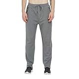 trainingshose bio baumwolle Jogger Herren mit Gummibund: Elastischer Bund mit Kordelzug.