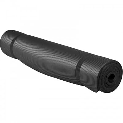 Gorilla Sports 190x100x1,5cm Tapis de yoga EXTRALARGE noir