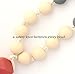 Fox & Finn 'Avery' Silicone Teething Necklace for Babies | Safety Knotted Silk Rope | Does Not Pull Out Hair | 15 Inch Drop (sweet marsala + smoke)