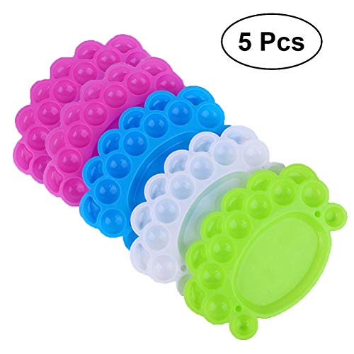 Preisvergleich Produktbild Lurrose 5pcs Plastikpalette für Kinder Kinder DIY Art Paint Palette