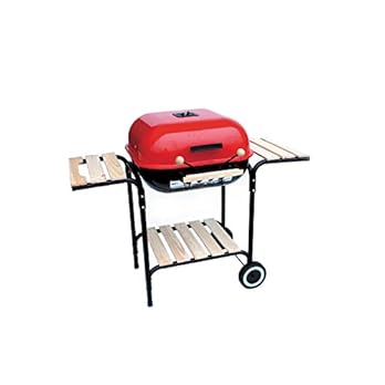 Landmann 0518 Grill Holzkohlegrill Grillwagen Mit Praktischem Deckel Und Ablageflchen