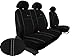 Produktbild Autositzbezüge BUS 1+2 ALKANTRA EXCLUSIVE passend für MERCEDES SPRINTER in diesem Angebot SCHWARZ (In 5 Farben bei anderen Angeboten erhältlich) . Sitzbezug Fahrersitz + 2er Beifahrersitzbank + 3 Kopfstützen