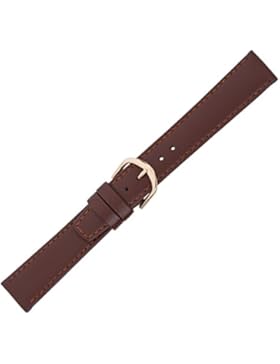 Eichmüller Lederband mit Naht braun (18, goldfarben)