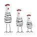 Produktbild KOBWA Holz niedliche Hühnchen Huhn Schnitzfiguren Dekoration mit Zwei Stilen, Dekoration für Schrank Esszimmer Regal Schreibtisch ALS Geschenk Stand Style